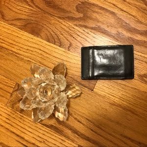 J. Crew Brown Leather Magic Wallet Money Clip